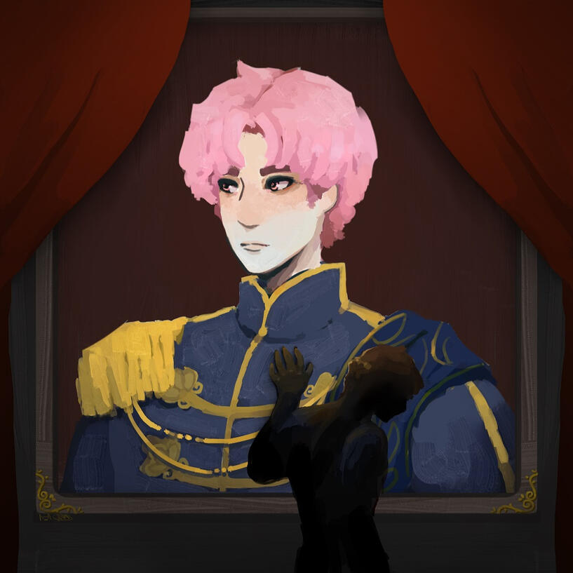 Artwork of Kai from The Grave You Made by @rollinpigeons